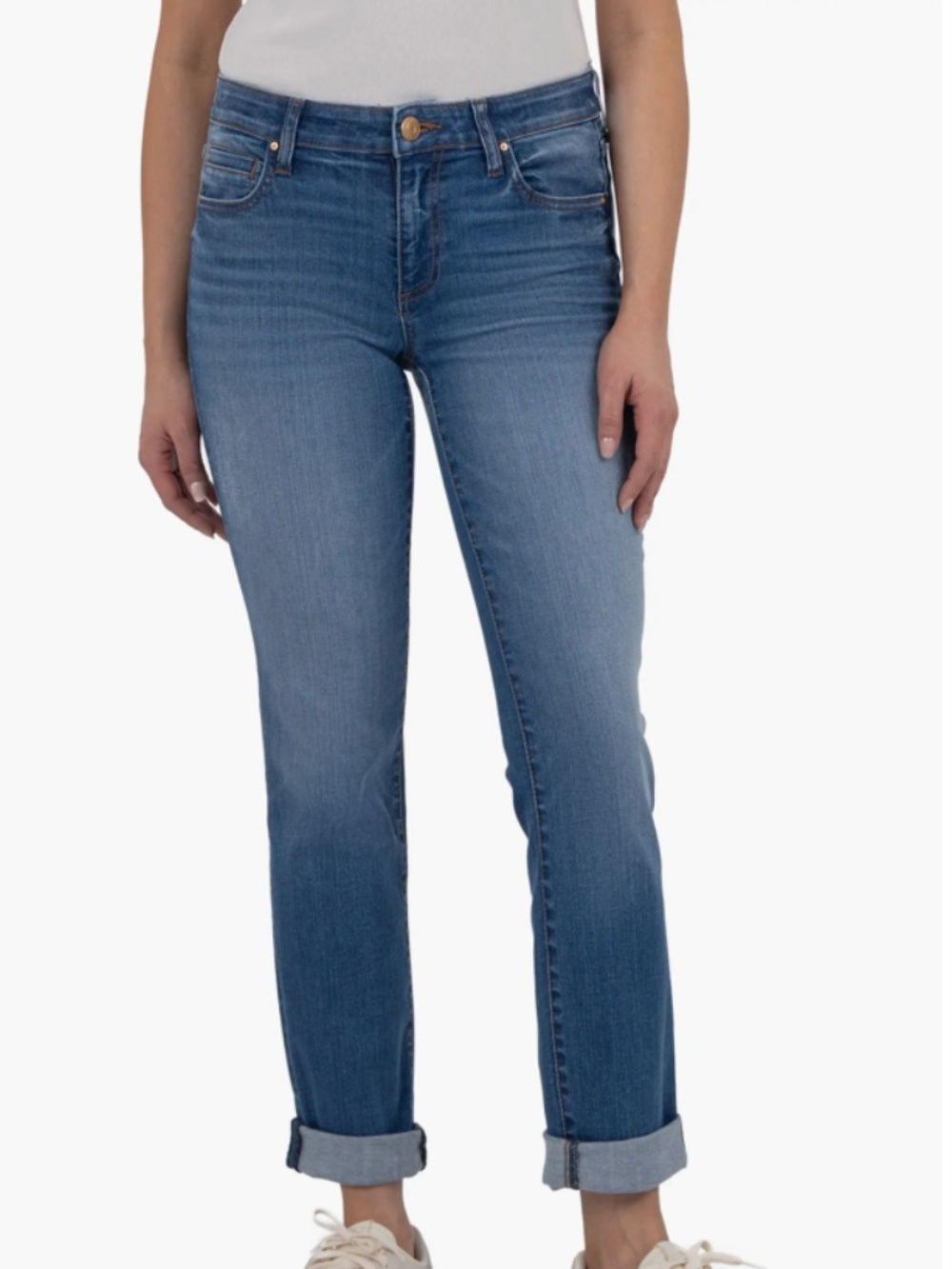 The KUT from the Kloth, Catherine Cuffed Hem Boyfriend Jeans, size 4